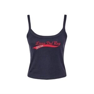 RARE Lana Del Rey Merch Exclusive Boston Fenway Park Navy Blue Spaghetti Tank